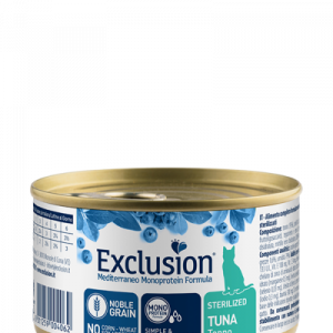 EXCLUSION CAT MEDITERRANEO STERILIZED TONNO LATTINA 85 GR