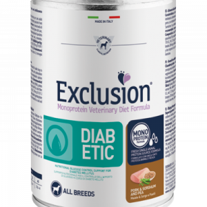 EXCLUSION DOG DIABETIC LATTINA 400 GR