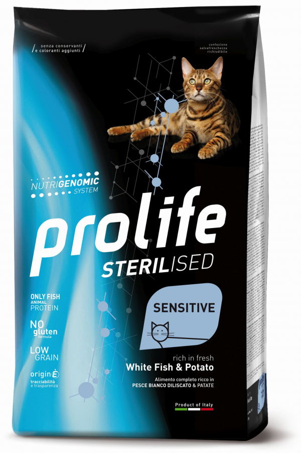 PROLIFE CAT STERILIZED PESCE E PATATE 1,5 KG