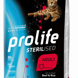 PROLIFE CAT STERILIZED MANZO E RISO 1,5 KG
