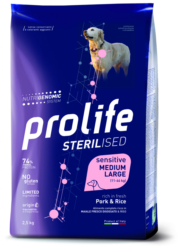 PROLIFE DOG ADULT STERILIZED MAIALE 12 KG
