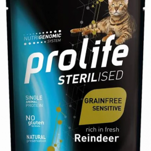 PROLIFE CAT GRAIN FREE STERILIZED RENNA BUSTINA 85 GR