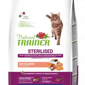 TRAINER NATURAL CAT STERILIZED SALMONE 3 KG