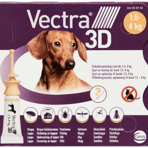 VECTRA 3 D CANI 1,5-4 KG 3 PIPETTE