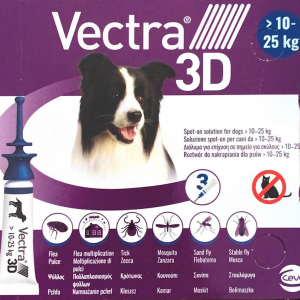 VECTRA 3 D CANI 10-25 KG 3 PIPETTE
