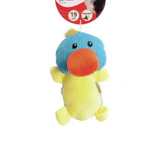 GIOCO CANE ANIMALETTI IN POLIESTERE CON SQUEAKER 19 CM