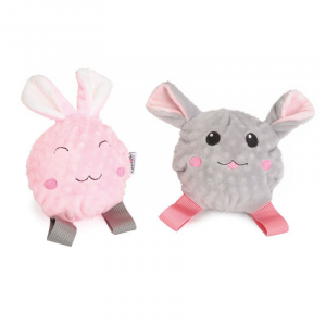 GIOCO CANE CONIGLIO E TOPO IN PELUCHE CON SQUEAKER SMALL