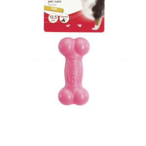 GIOCO CANE OSSO IN TPR CON SQUEAKER 22,5 CM