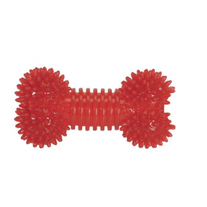 GIOCO CANE OSSO CON PUNTE E SQUEAKER 13,5 CM