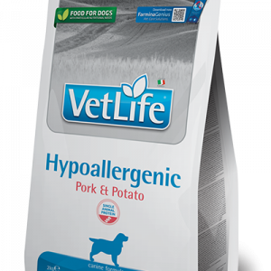 VET LIFE DOG HYPOALLERGENIC MAIALE E PATATE 2 KG