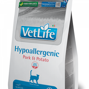 VET LIFE CAT HYPOALLERGENIC MAIALE E PATATE 400 GR