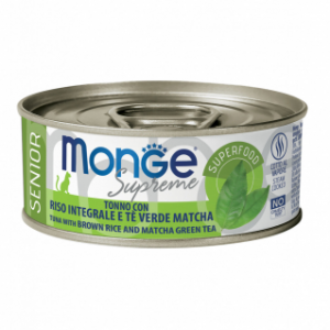 MONGE SUPREME SENIOR TONNO RISO E THE' LATTINA 80 GR