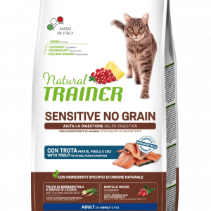 TRAINER NATURAL CAT SENSITIVE NO GRAIN TROTA E PATATE 1,5 KG