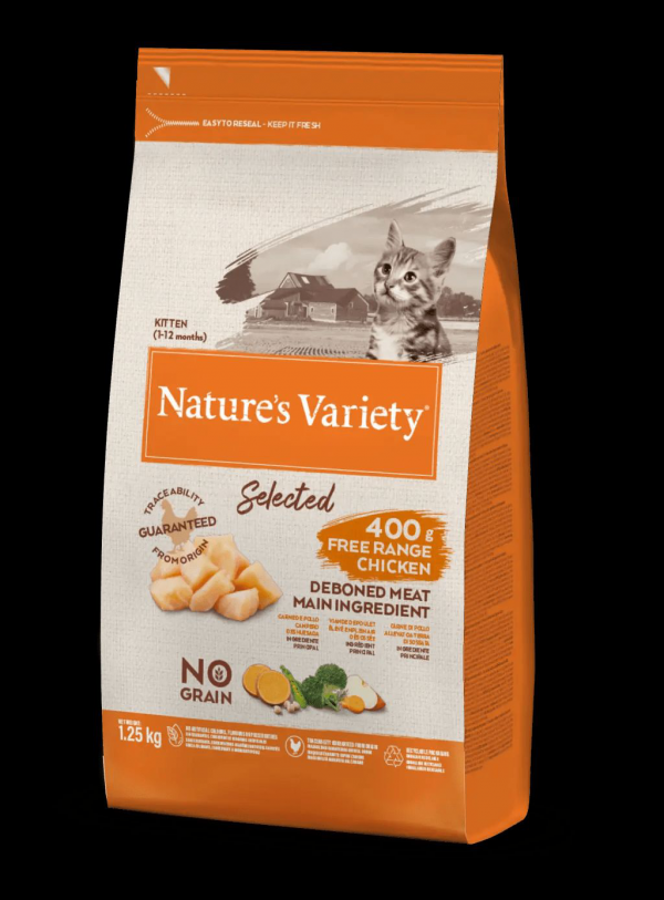 NATURE'S VARIETY SELECTED CAT KITTEN POLLO 1,25 KG