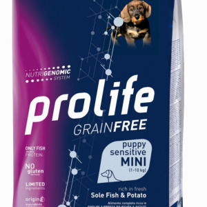 PROLIFE DOG GRAIN FREE PUPPY MINI SOGLIOLA E PATATE 2 KG