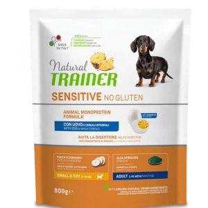 TRAINER NATURAL DOG SENSITIVE ADULT MINI UOVO E CEREALI 800 GR