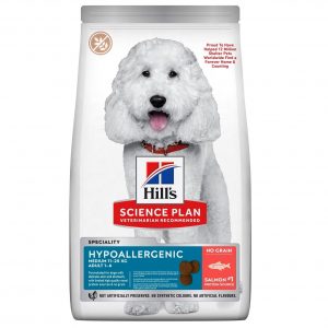 HILLS CANE HYPOALLERGENIC ADULT MEDIO SALMONE 12 KG