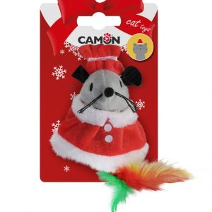 GIOCO GATTO TOPINO NATALIZIO 10 CM