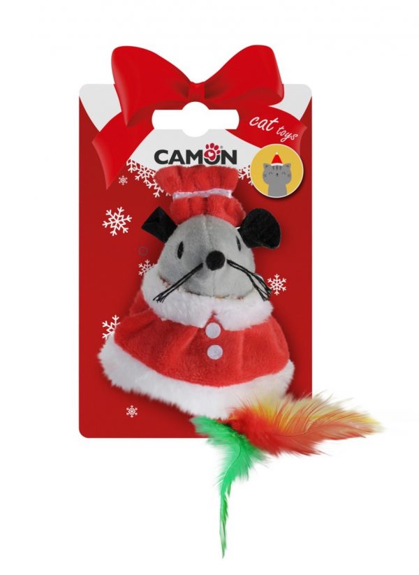 GIOCO GATTO TOPINO NATALIZIO 10 CM