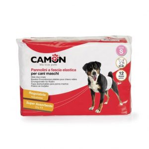 PANNOLINI A FASCIA ELASTICA PER CANE MASCHIO TG L 12 PZ
