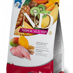 ND CAT TROPICAL SELECTION POLLO 4+1 KG