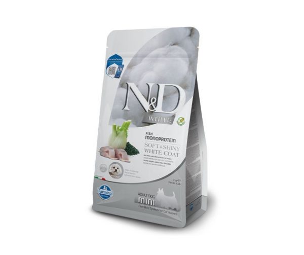ND DOG WHITE SPIGOLA SPIRULINA E FINOCCHIO ADULT MINI 2 KG