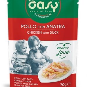 OASY CAT MORE LOVE POLLO E ANATRA BUSTINA 70 GR