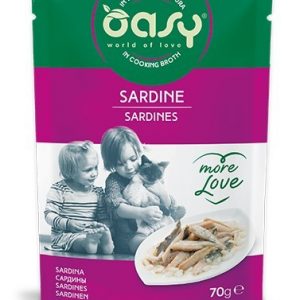 OASY CAT MORE LOVE SARDINE BUSTINA 70 GR