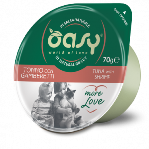 OASY CAT MORE LOVE TONNO E GAMBERETTI CUP 70 GR