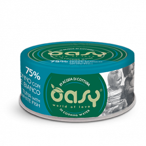 OASY CAT MORE LOVE TONNO E PESCE BIANCO LATTINA 70 GR