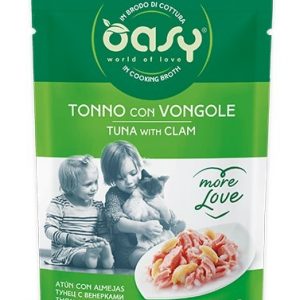 OASY CAT MORE LOVE TONNO E VONGOLE BUSTINA 70 GR