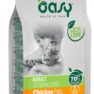 OASY CAT STERILIZED POLLO 7,5 KG