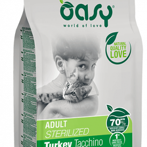 OASY CAT STERILIZED TACCHINO 300 GR