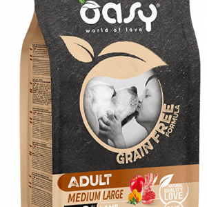 OASY DOG GRAIN FREE ADULT MEDIUM LARGE AGNELLO 12 KG