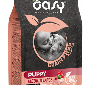 OASY DOG GRAIN FREE PUPPY MEDIUM LARGE TACCHINO 12 KG