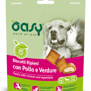 OASY SNACK BISCOTTI POLLO E VERDURE 80 GR