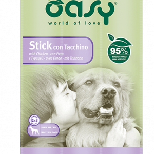 OASY SNACK DOG STICK TACCHINO 3 X 12 GR