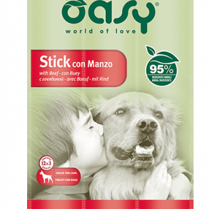 OASY SNACK DOG STICK MANZO 3 X 12 GR