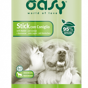 OASY SNACK DOG STICK CONIGLIO 3 X 12 GR