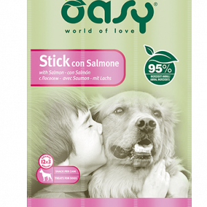 OASY SNACK DOG STICK SALMONE 3 X 12 GR