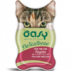 OASY CAT DELICATESSE PATE' FEGATO VASCHETTA 85 GR