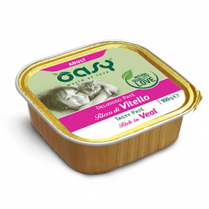 OASY CAT PATE' VITELLO VASCHETTA 100 GR