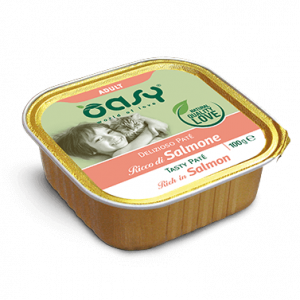OASY CAT PATE' SALMONE VASCHETTA 100 GR