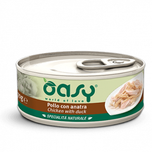 OASY CAT POLLO E ANATRA LATTINA 150 GR