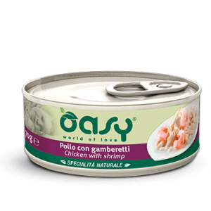 OASY CAT POLLO E GAMBERETTI LATTINA 70 GR