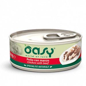 OASY CAT POLLO E MANZO LATTINA 150 GR