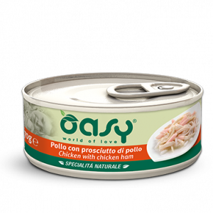 OASY CAT POLLO E PROSCIUTTO LATTINA 150 GR