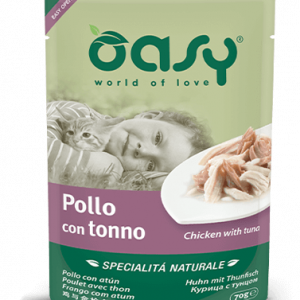 OASY CAT POLLO E TONNO BUSTINA 70 GR