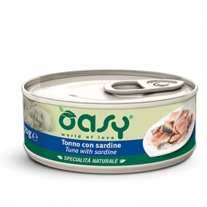 OASY CAT TONNO E SARDINE LATTINA 70 GR