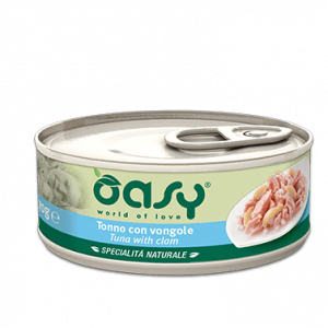 OASY CAT TONNO E VONGOLE LATTINA 150 GR